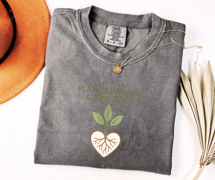"Plant Kindness" Funny Plant Lover Tee Design Unisex heavyweight t-shirt