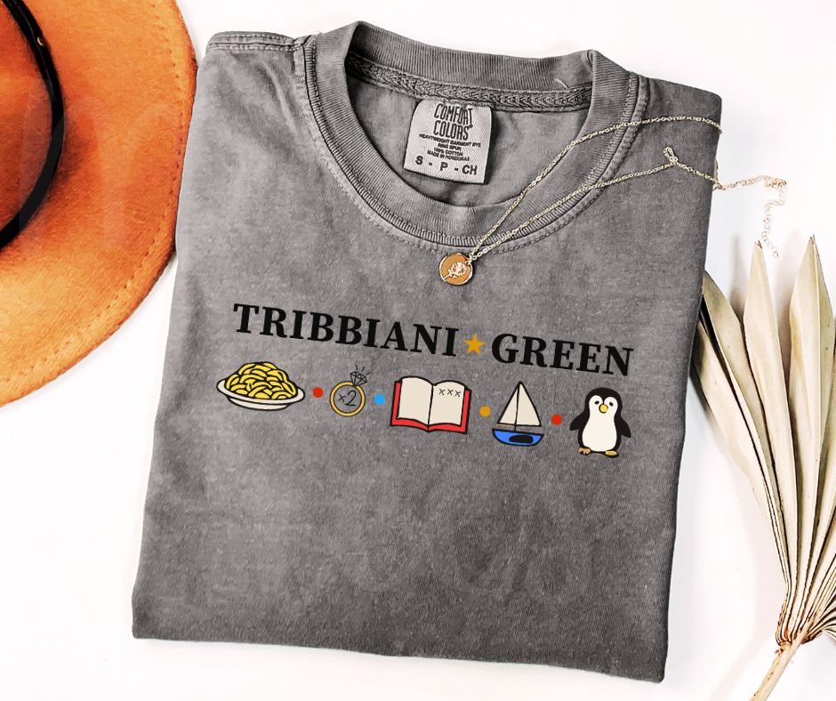 "Tribbiani-Green" Sarcastic Design Friends Inspired Unisex heavyweight t-shirt