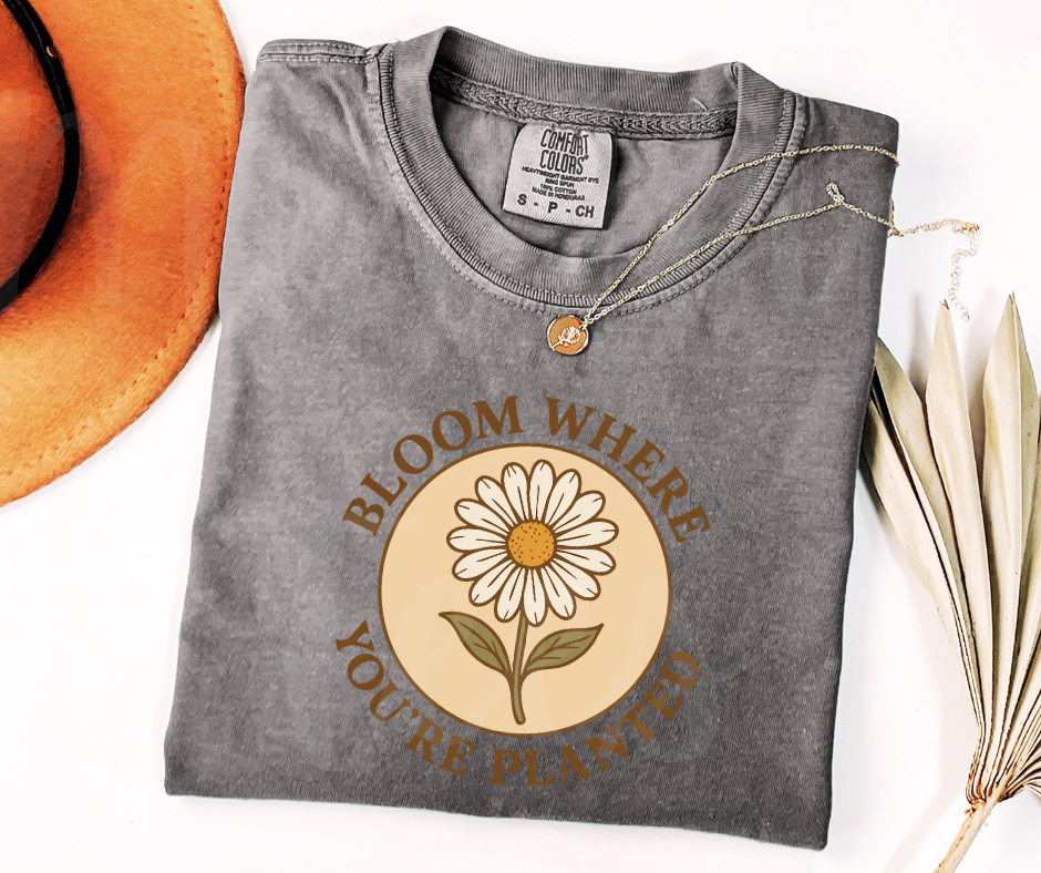 "Bloom" Funny Plant Lover Tee Design Unisex heavyweight t-shirt