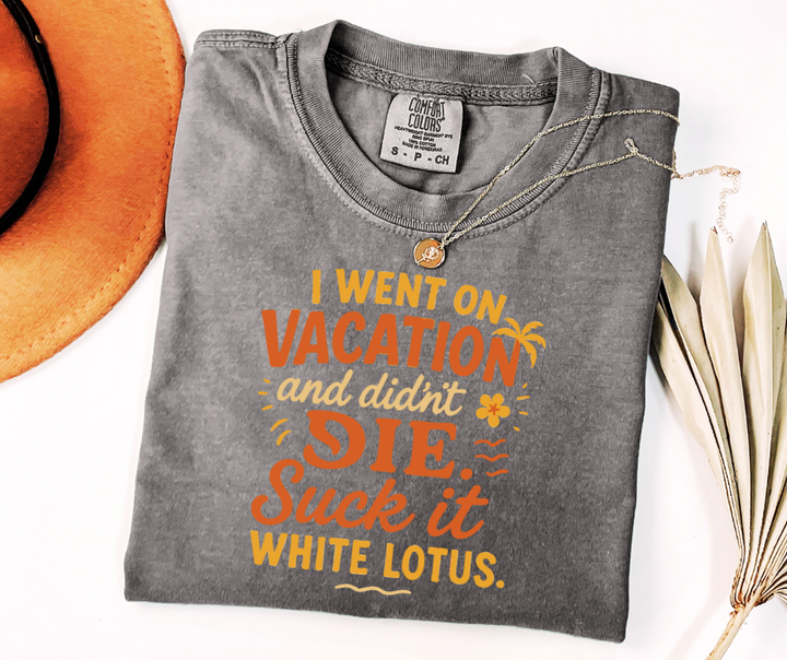 "White Lotus" Sarcastic Design Unisex heavyweight t-shirt