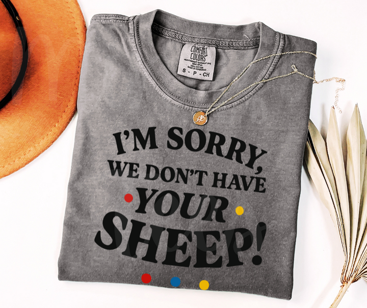 "Sheep" Sarcastic Design Friends Inspired Unisex heavyweight t-shirt