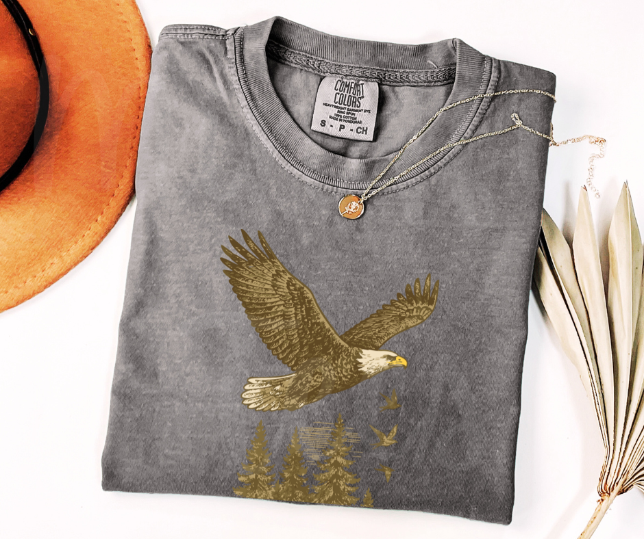 "Bald Eagle" Birdwatching Design Birds and Nature Inspired Unisex heavyweight t-shirt