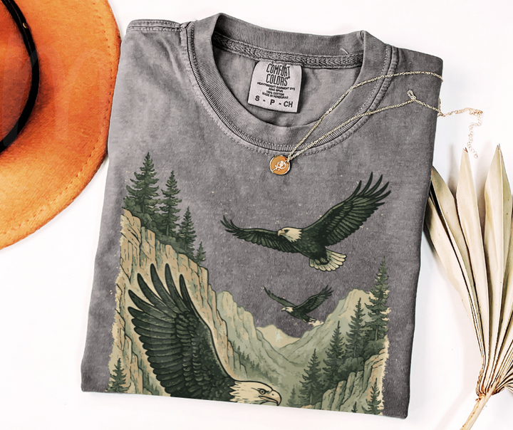 "Eagles" Birdwatching Design Birds and Nature Inspired Unisex heavyweight t-shirt
