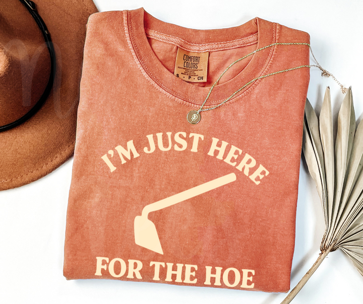 "For the Hoe" Funny Plant Lover Tee Design Unisex heavyweight t-shirt