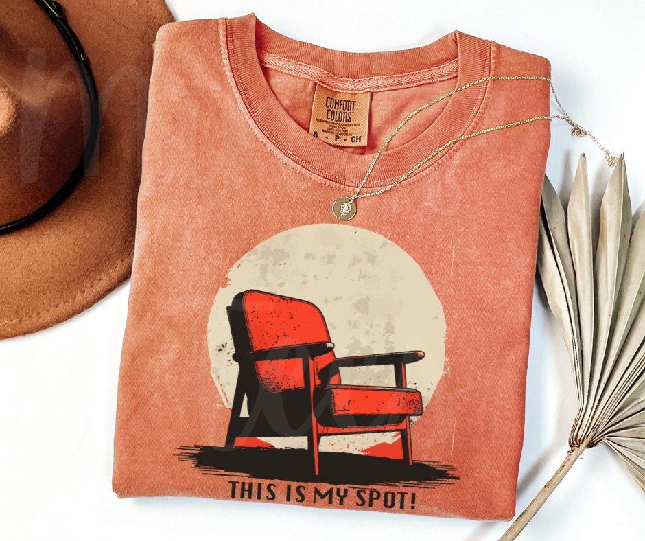 "This Is My Spot" Sarcastic Design Unisex heavyweight t-shirt