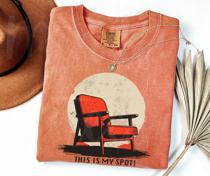 "This Is My Spot" Sarcastic Design Unisex heavyweight t-shirt