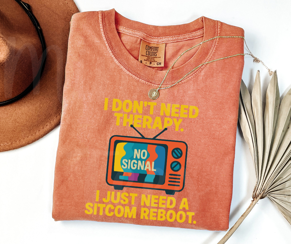 "Sitcom Reboot" Sarcastic Design Unisex heavyweight t-shirt