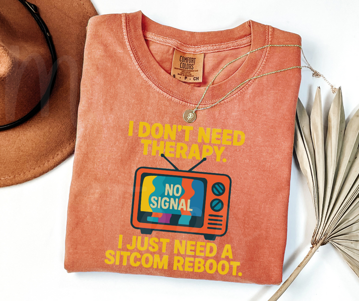 "Sitcom Reboot" Sarcastic Design Unisex heavyweight t-shirt