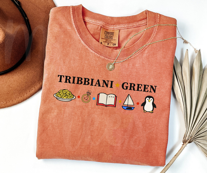 "Tribbiani-Green" Sarcastic Design Friends Inspired Unisex heavyweight t-shirt