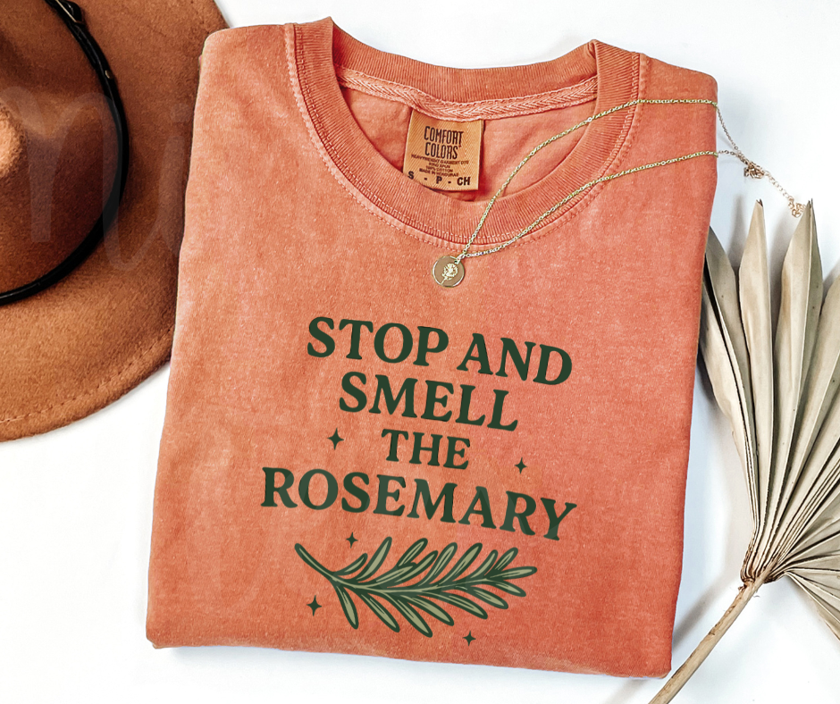 "Stop And Smell" Funny Plant Lover Tee Design Unisex heavyweight t-shirt