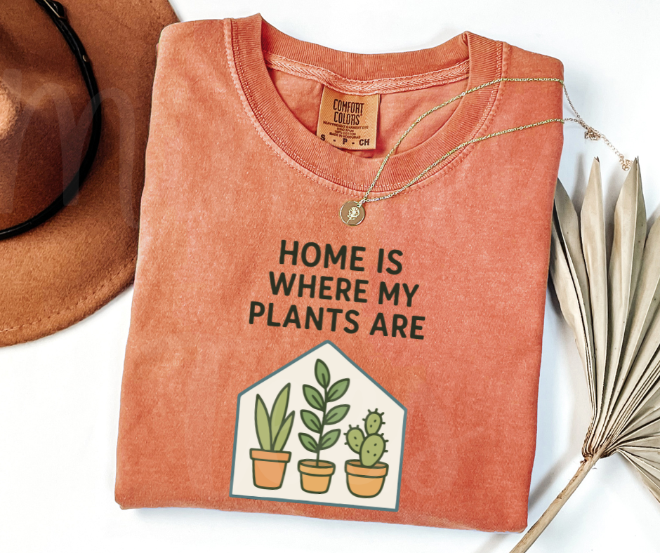 "Home" Funny Plant Lover Tee Design Unisex heavyweight t-shirt