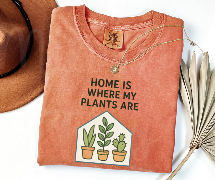 "Home" Funny Plant Lover Tee Design Unisex heavyweight t-shirt
