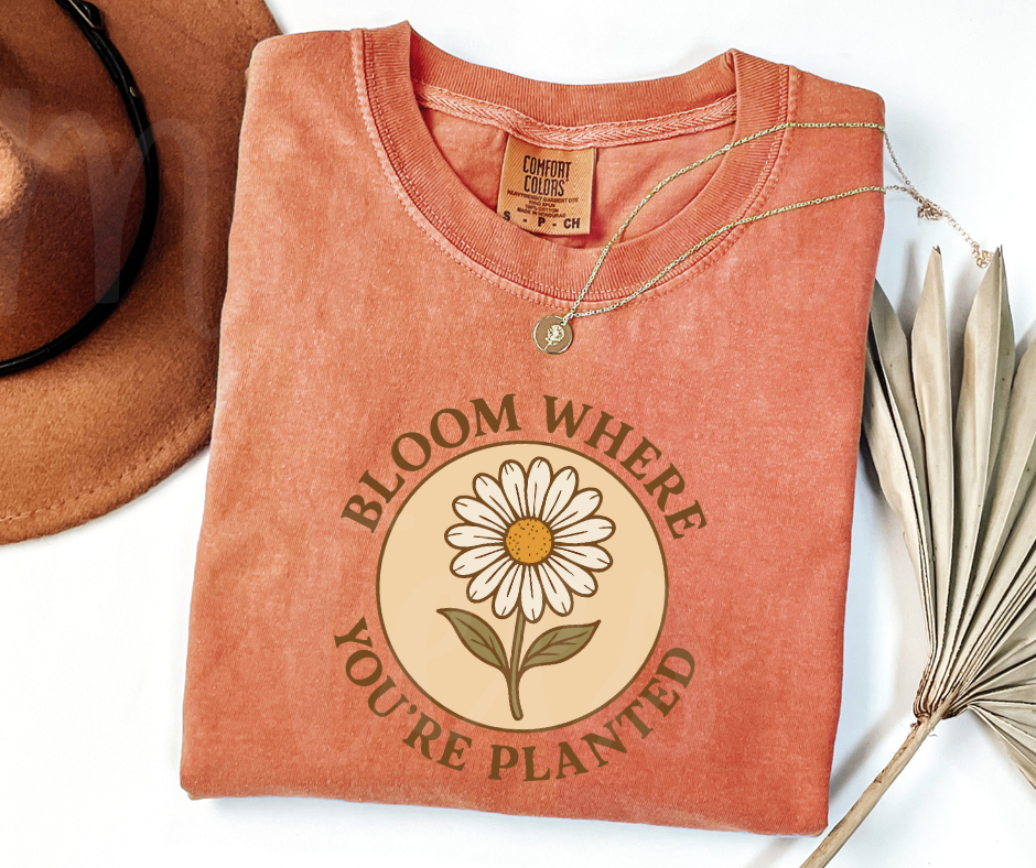 "Bloom" Funny Plant Lover Tee Design Unisex heavyweight t-shirt