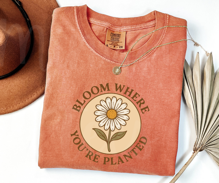 "Bloom" Funny Plant Lover Tee Design Unisex heavyweight t-shirt