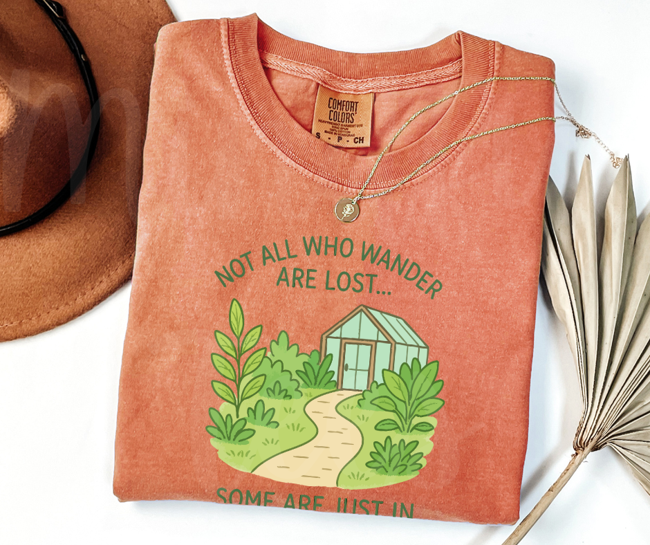 "Not Lost" Funny Plant Lover Tee Design Unisex heavyweight t-shirt