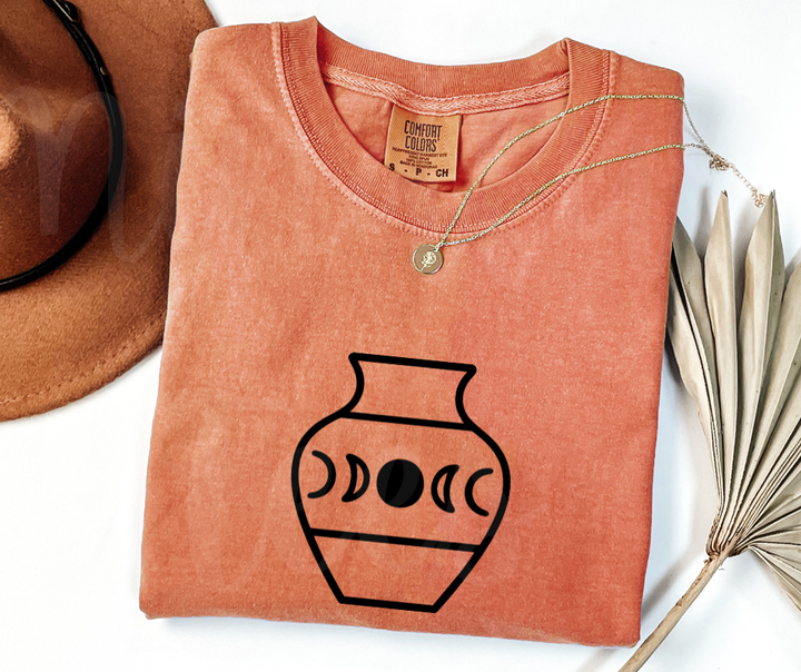 "Moon Vase" Funny Design Pottery Clay Hobby Inspired Unisex heavyweight t-shirt
