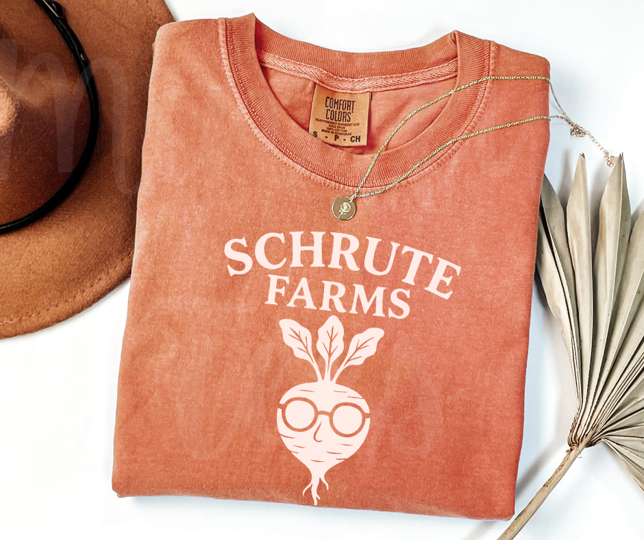 "Schrute Farms" Sarcastic Design The Office Inspired Unisex heavyweight t-shirt