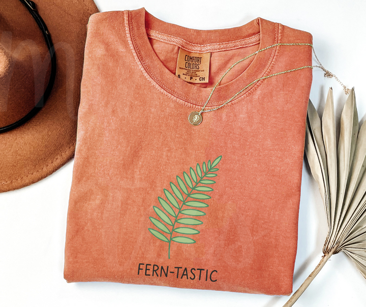 "Ferntastic" Funny Plant Lover Tee Design Unisex heavyweight t-shirt