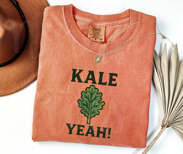 "Kale Yeah" Funny Plant Lover Tee Design Unisex heavyweight t-shirt