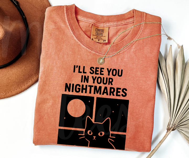 "I'll See You" Sarcastic Cat Design Unisex heavyweight t-shirt