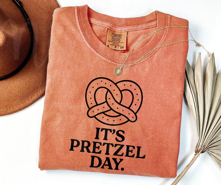 "Pretzel's Day" Sarcastic Design The Office Inspired Unisex heavyweight t-shirt