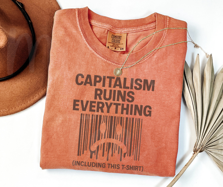 "Capitalism" Sarcastic Design Unisex heavyweight t-shirt