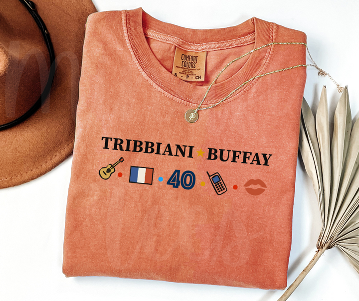 "Tribbiani-Buffay" Sarcastic Design Friends Inspired Unisex heavyweight t-shirt