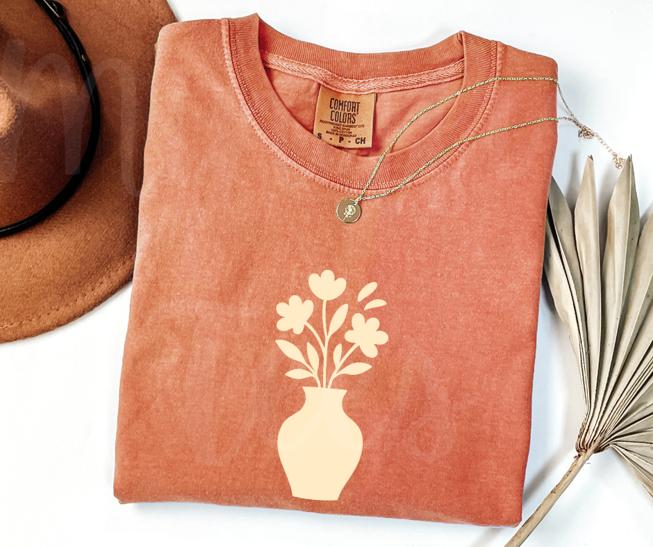 "Minimal Vase" Funny Design Pottery Clay Hobby Inspired Unisex heavyweight t-shirt