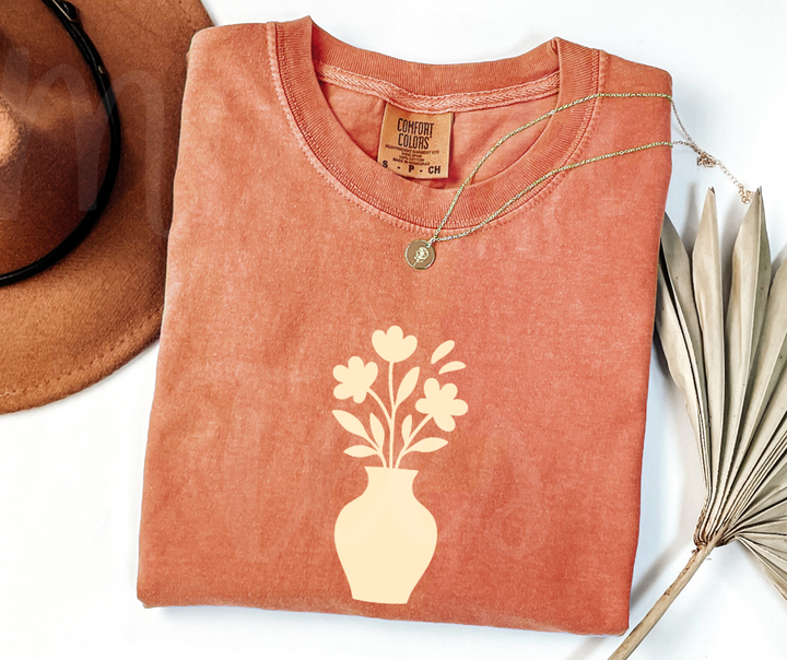 "Minimal Vase" Funny Design Pottery Clay Hobby Inspired Unisex heavyweight t-shirt