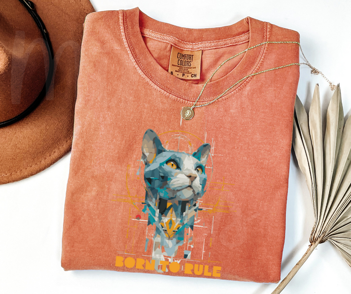 "Born To Rule" Sarcastic Design Unisex heavyweight t-shirt