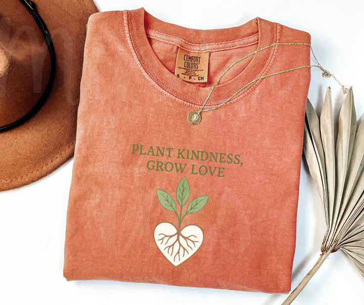 "Plant Kindness" Funny Plant Lover Tee Design Unisex heavyweight t-shirt