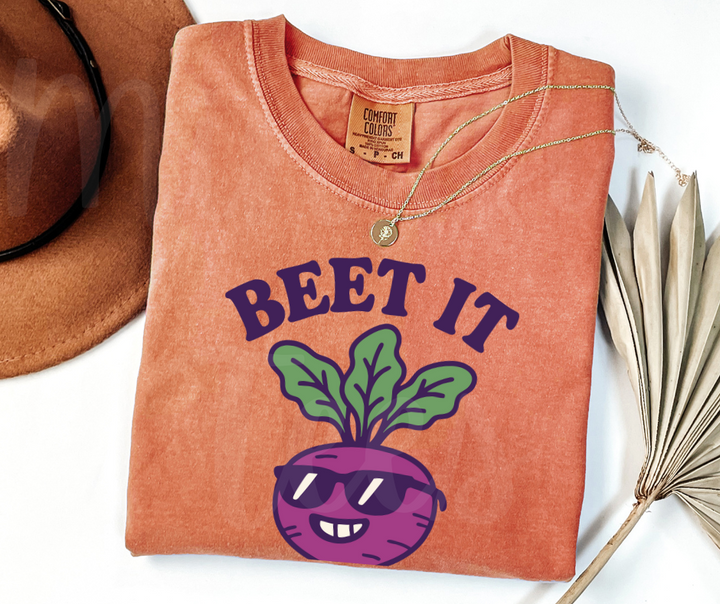 "Beet It" Funny Plant Lover Tee Design Unisex heavyweight t-shirt
