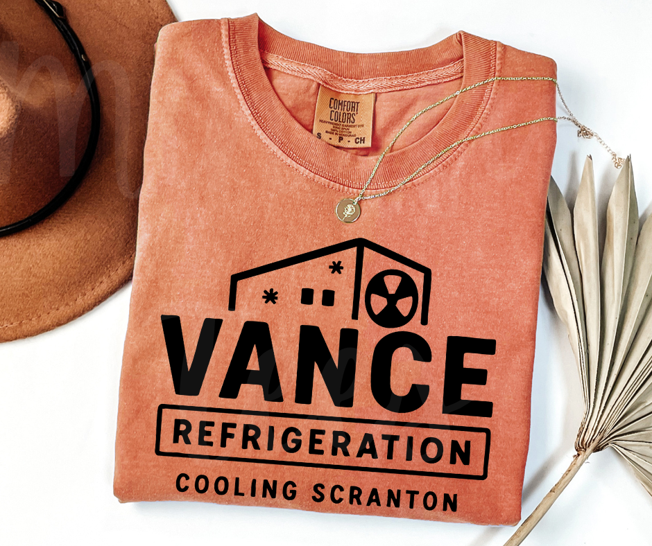 "Vance Refrigerations" Sarcastic Design The Office Inspired Unisex heavyweight t-shirt
