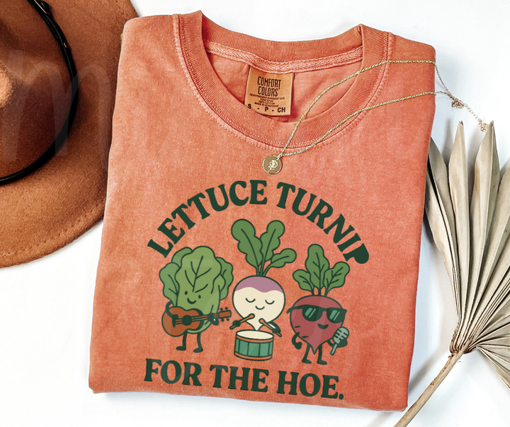 "Lettuce Turnip" Funny Plant Lover Tee Design Unisex heavyweight t-shirt